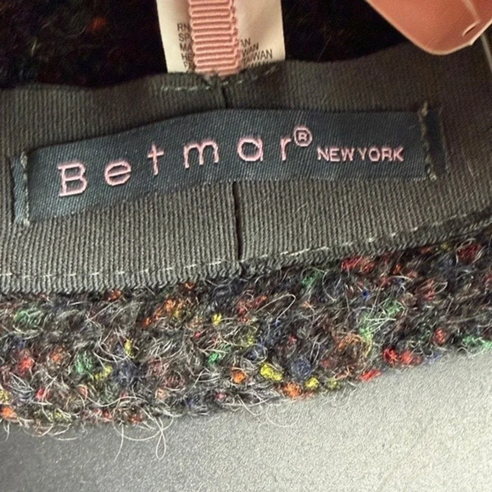Betmar New York Ella Multi Color Confetti Tweed Cloche‎ Hat Side Knot B026H NEW